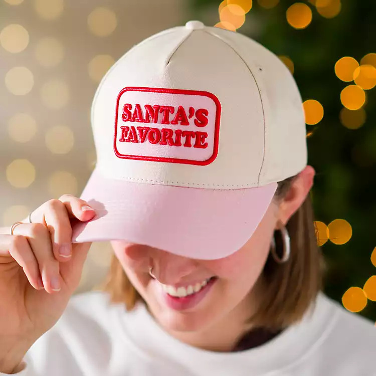 Santas Favorite Christmas Baseball Hat | Kirklands Home | Kirklands