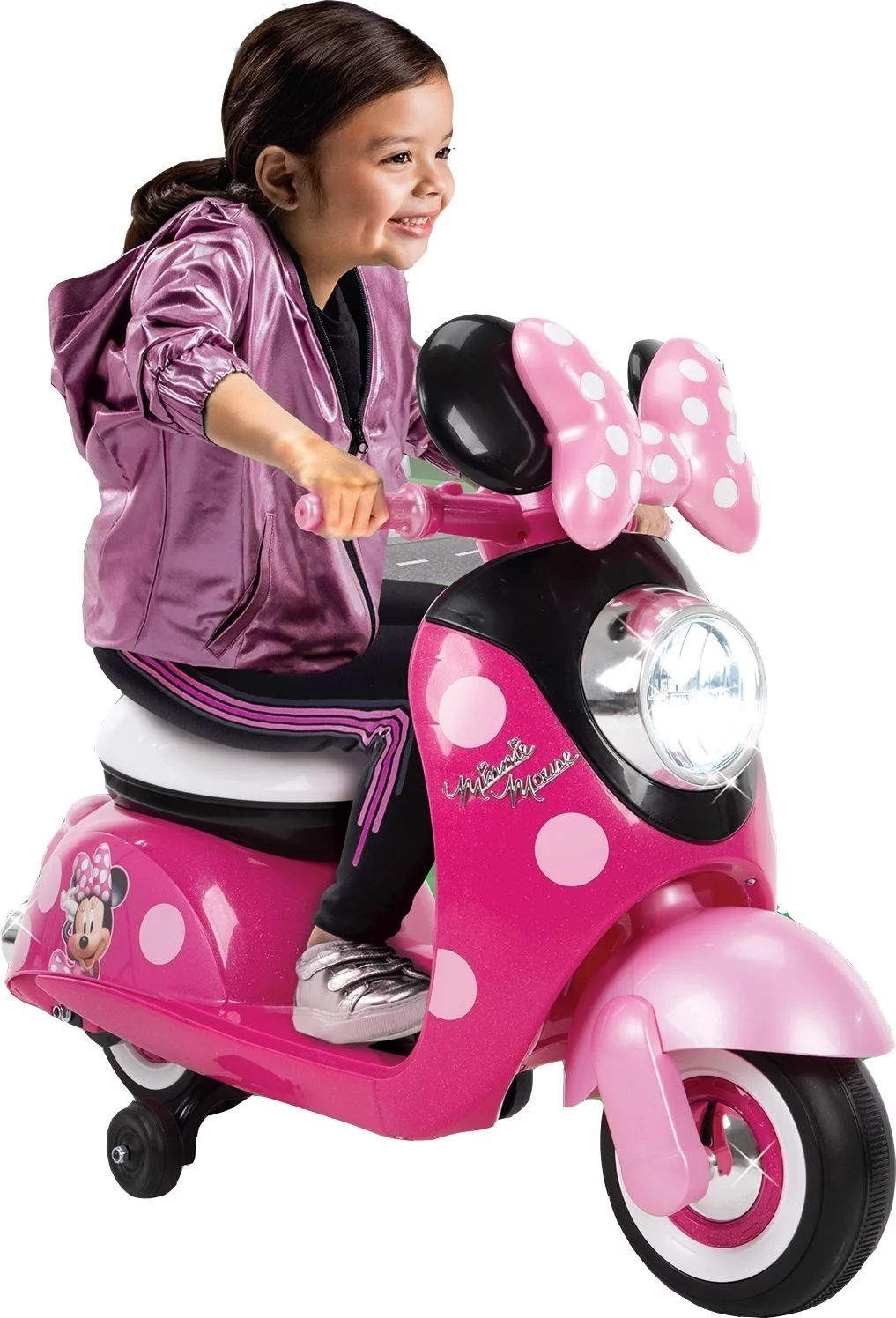 Disney Minnie Mouse 6V Euro Scooter Ride-on Battery-Powered Toy for Girls, Ages 1.5+ Years, by Hu... | Walmart (US)
