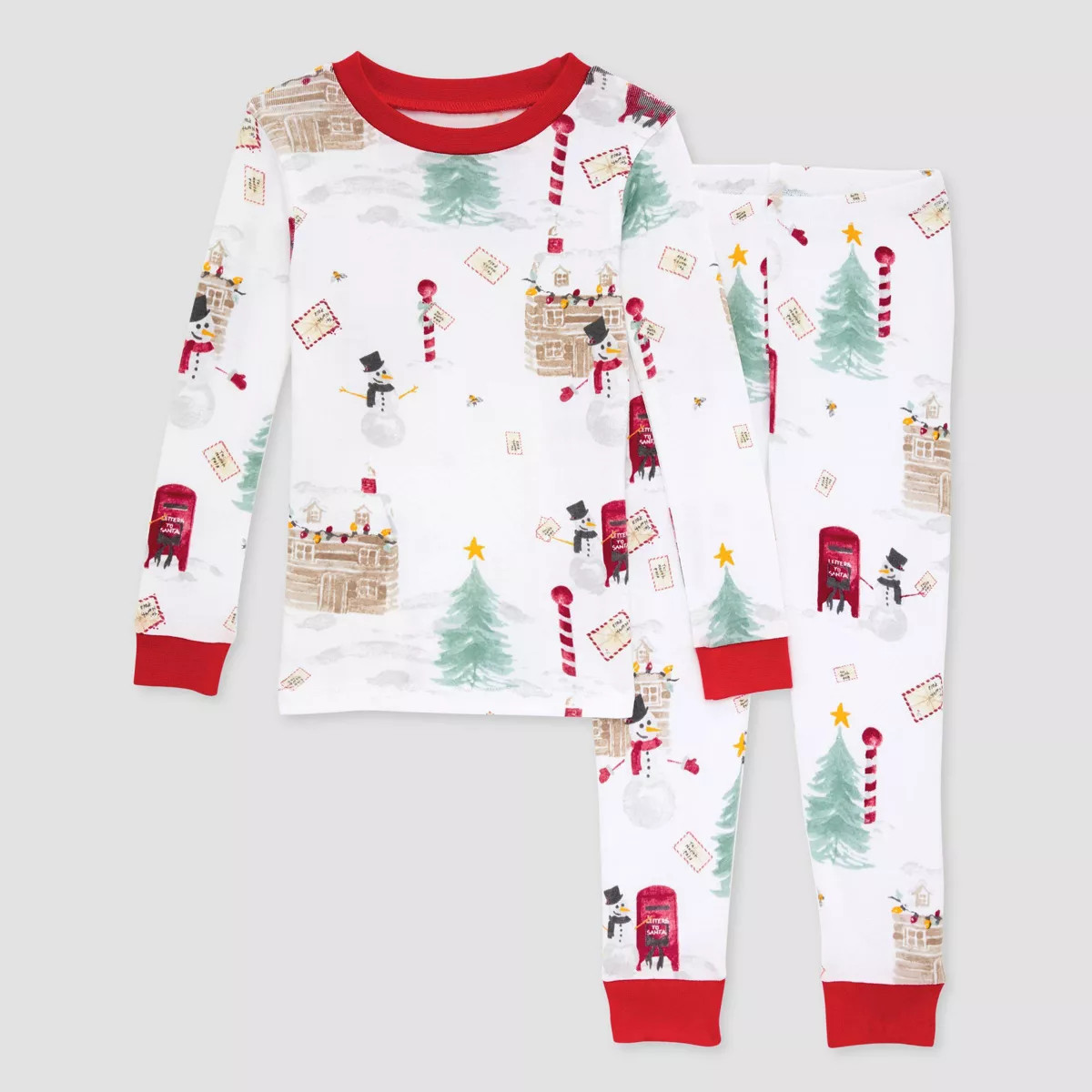 Burt's Bees Baby® Kids' 2pc Christmas Pajama Set | Target