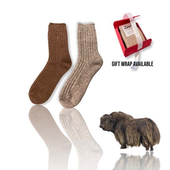 Organic Mongolian Yak Wool Thick Soft Socks /unisex / Ideal - Etsy | Etsy (US)