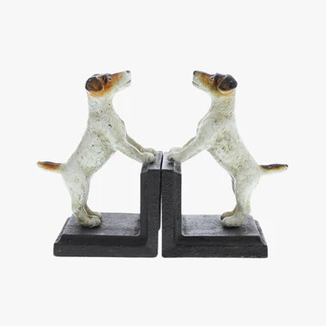 Jack Russell Cast Iron Bookends | Dear Keaton