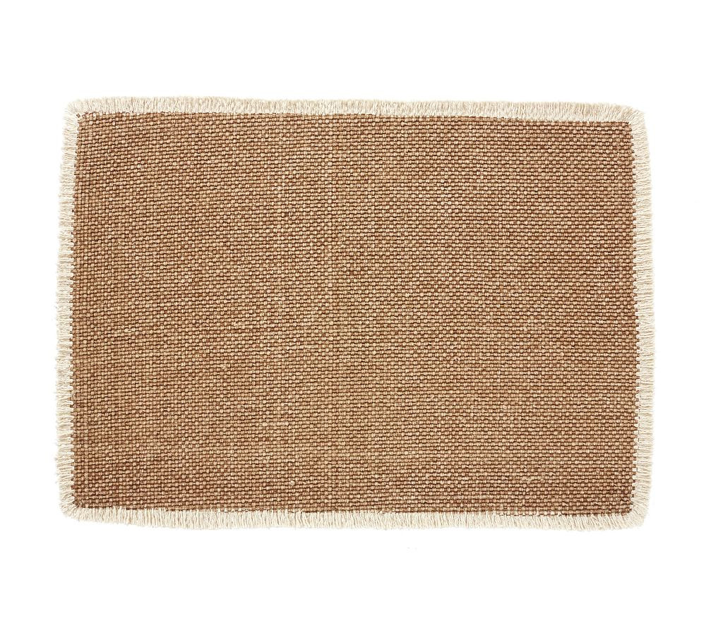 Mason Handwoven Cotton Fringe Placemats | Pottery Barn (US)