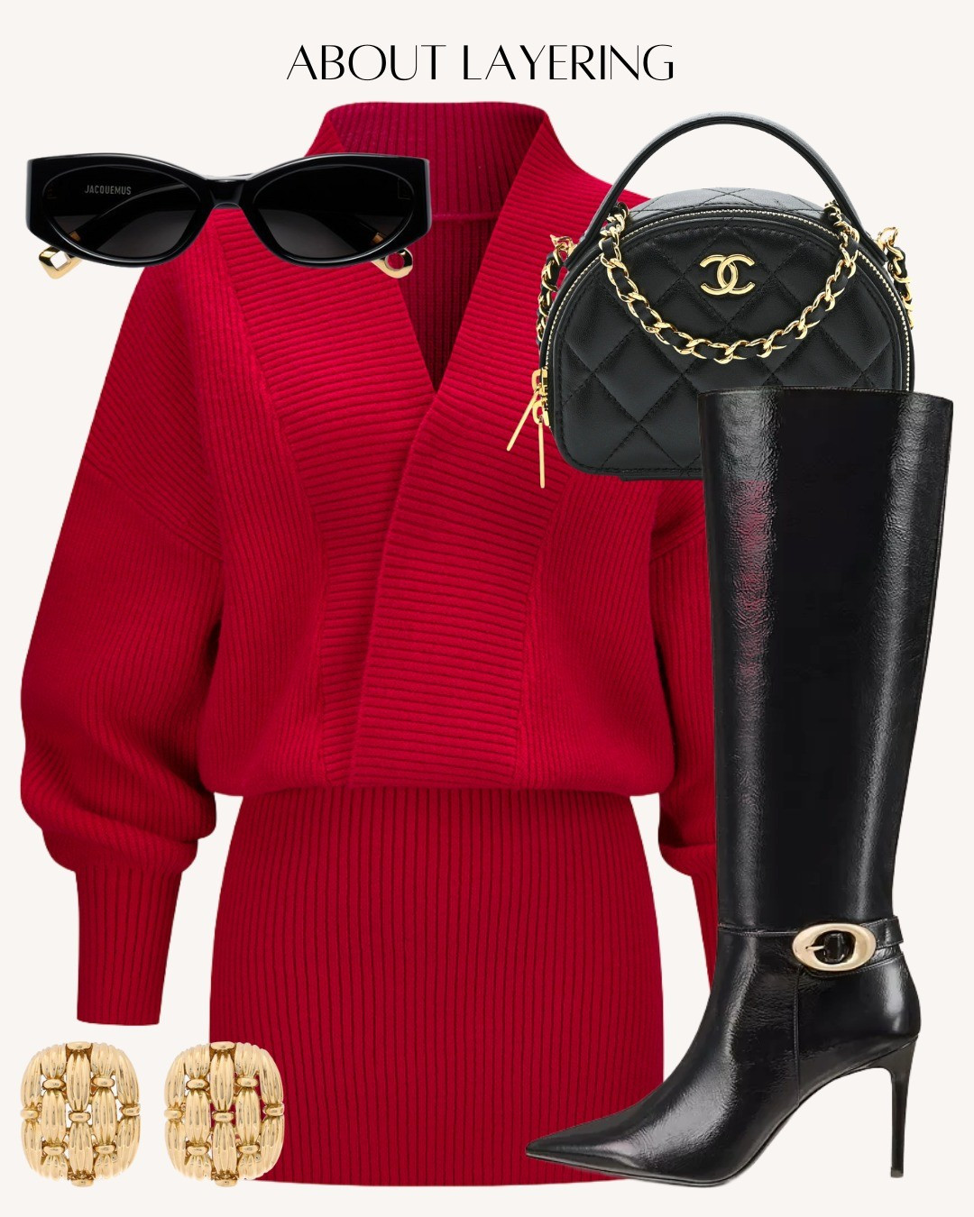 Your ultimate Christmas 'IT Girl' outfit ❤️✨️🖤

#LTKHoliday #LTKgrwm #LTKootd