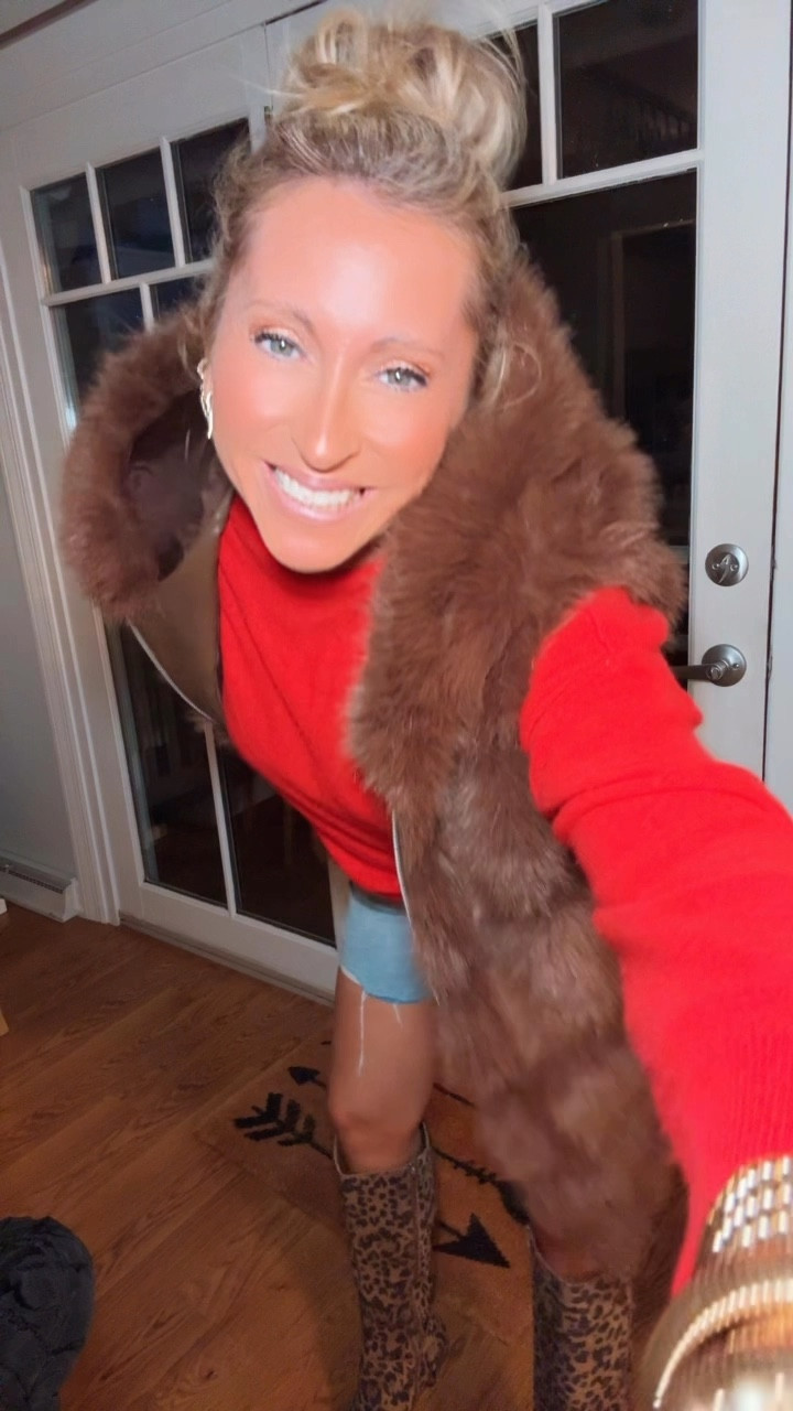 Loving this fun little pop… it’s still decently warm here, so finding fun ways to incorporate fall styles… OBSESSED with a fun tall boot with shorts… this suede leopard pair  is so good… I’m here for this vibe! 

Vest, sweater, jewelry, jorts, gap, Anthropologie 

#LTKStyleTip #LTKSeasonal #LTKShoeCrush