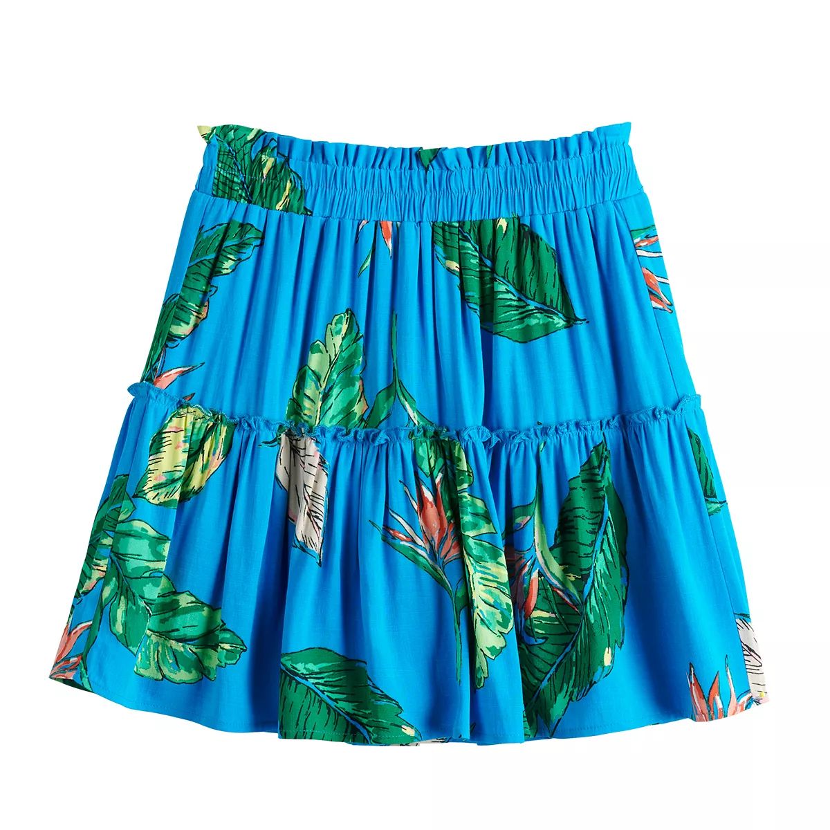 Juniors' SO® Smocked Waist Tiered Skirt | Kohl's