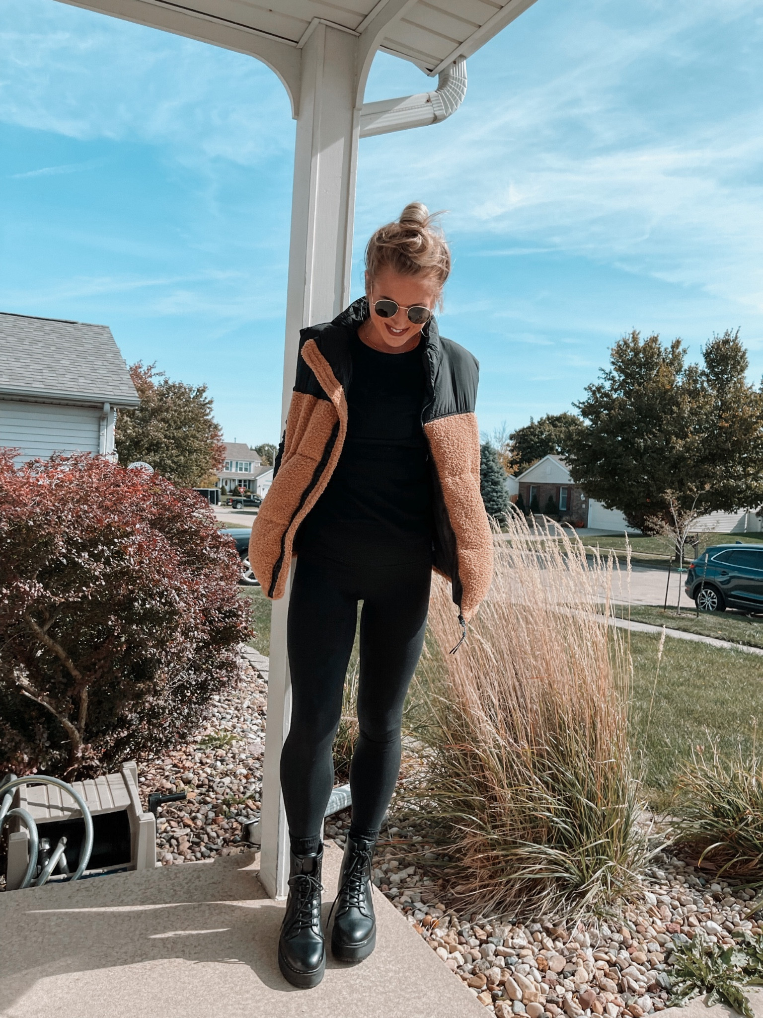 Women’s Fall outfit | aerie leggings | Target long sleeve, vest and boots | Amazon sunnies | slouch socks 

#LTKSeasonal #LTKunder50 #LTKstyletip