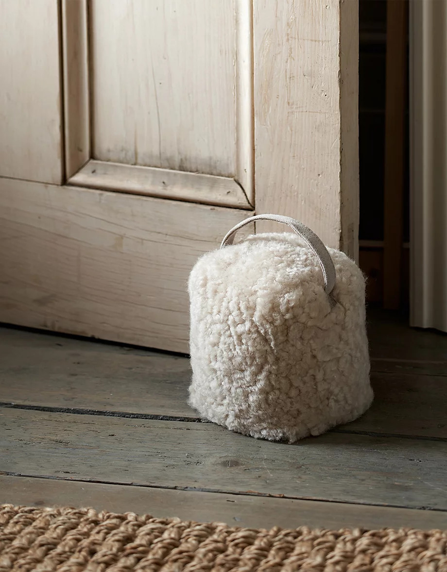 Curly Sheepskin Doorstop | Laundry & Storage | The  White Company | The White Company UK & ROW