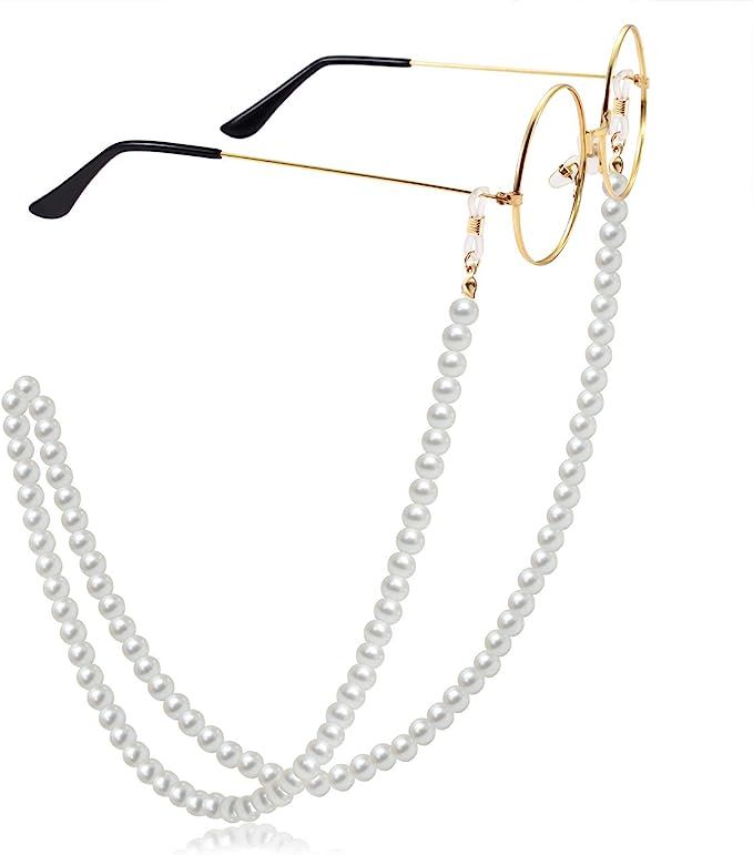 YAHPERN Pearls Bead Eyeglass Chain Sunglasses Holder Strap Eyewear Retainer Glasses Strap Cords L... | Amazon (US)