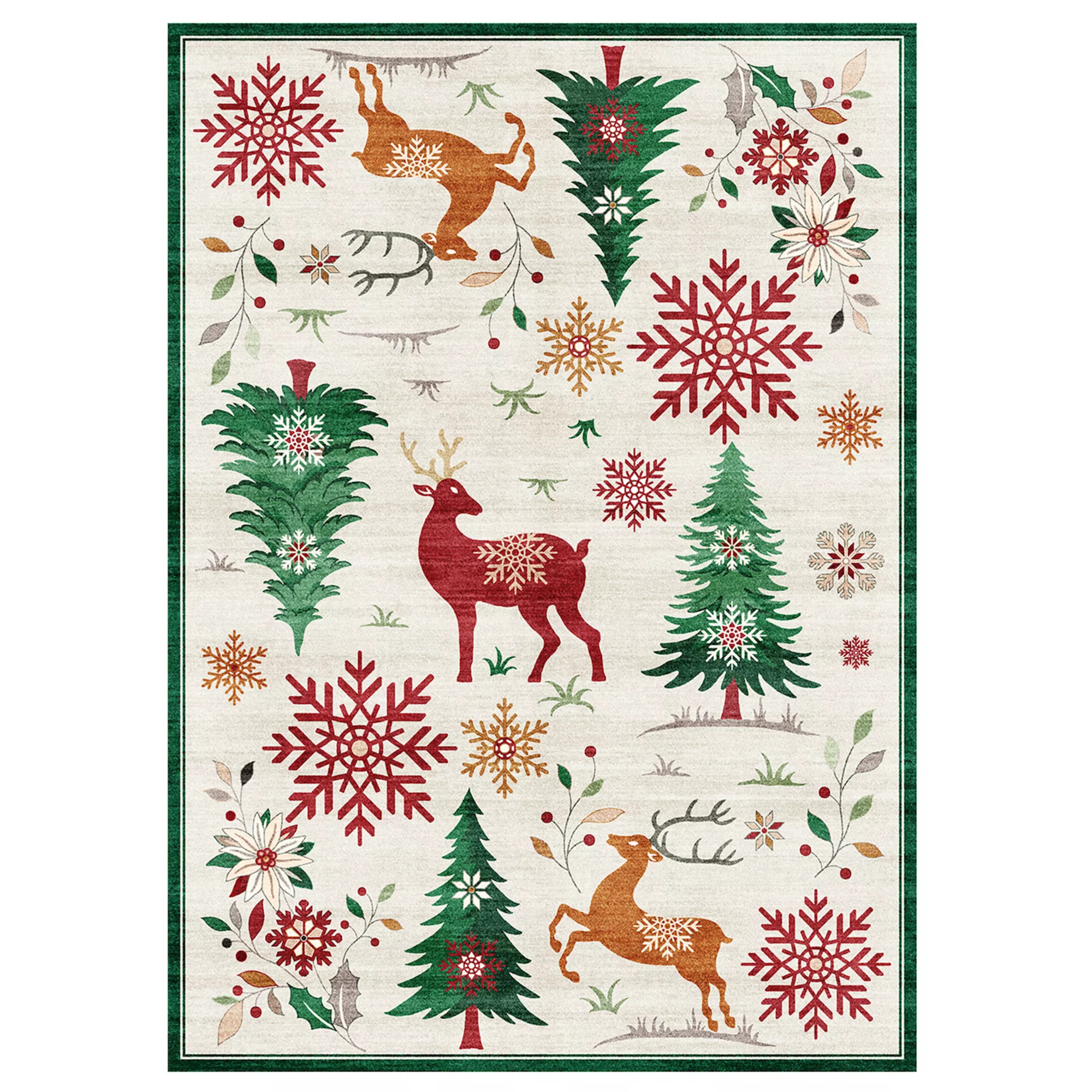 Gertmenian Crystal Print Rudolph Modern Animal Print Reindeer Runner or Area Rug | Kohl's