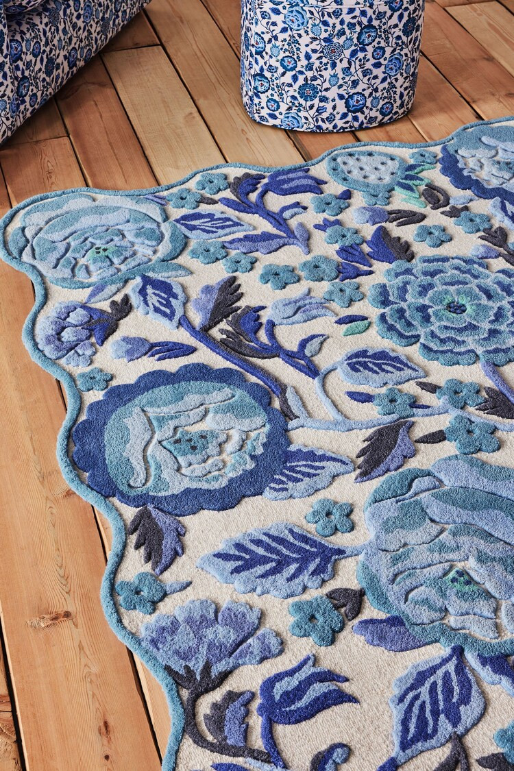 Buy Cath Kidston Floral Strawberry Garden Floral Wool Rug from the Next UK online shop | Lipsy