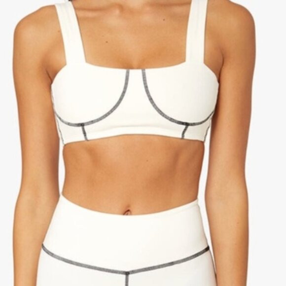 We Wore What White Cross Stitch Sports Bra | Poshmark