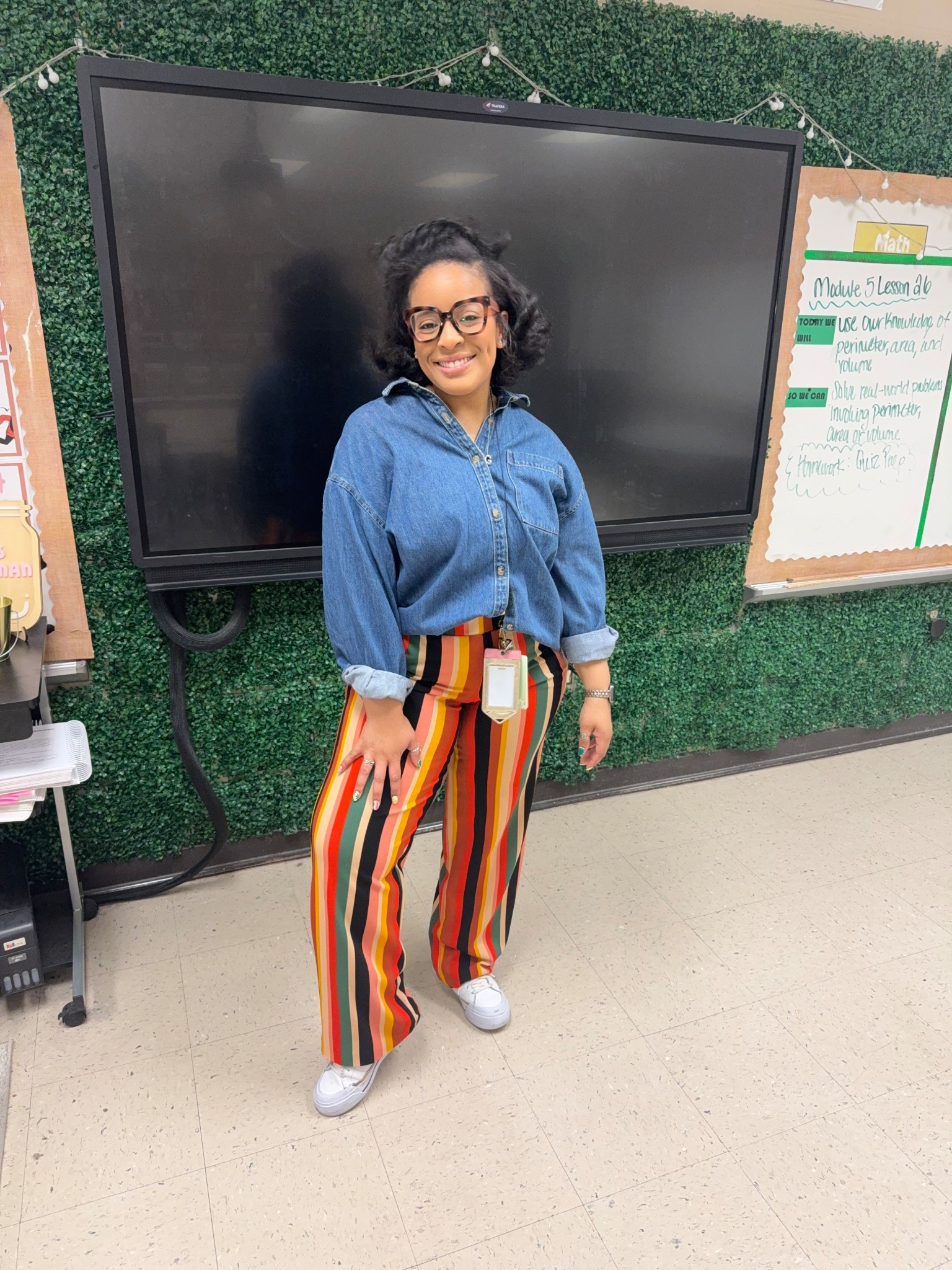 Pants: FASHION NOVA (can’t link) 

Direct link: https://www.fashionnova.com/products/earned-my-stripes-flare-pants-cognac