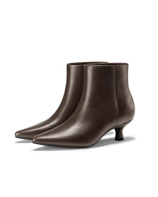 Celest | Pointed-Toe Kitten-Heel Boots | Fitory Footwear US