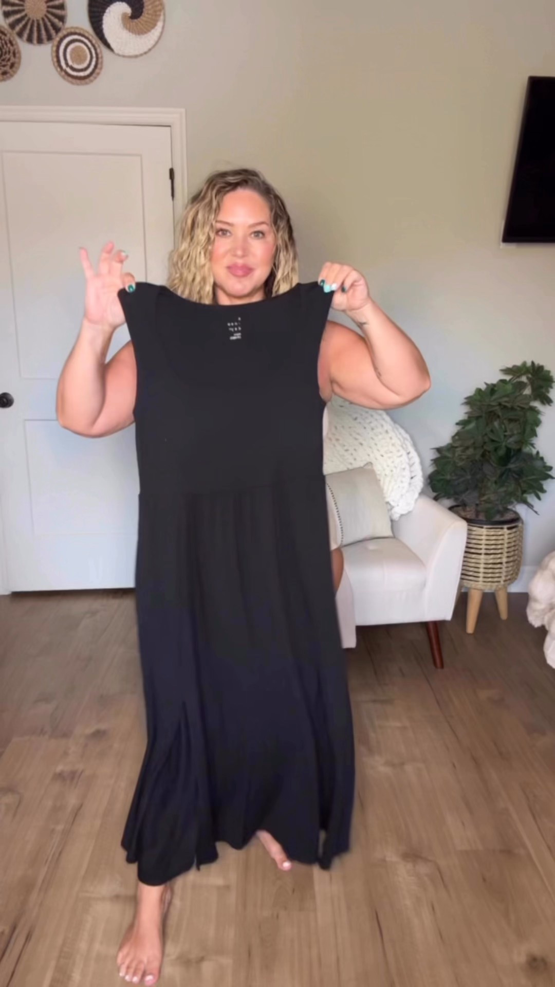 Dress size medium 
Jacket size large
Slides tts 

#LTKMidsize #LTKPetite #LTKOver40