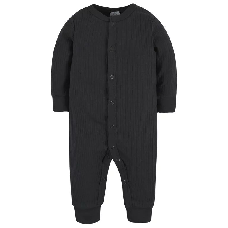 Modern Moments by Gerber Baby Boy Solid Drop Needle Coveralls, 3-Pack, Newborn-12 Months | Walmart (US)