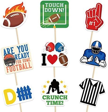 144PCS Football Game Cupcake Toppers Toothpicks - Game Day Sports Party Supplies Cake Picks Decorati | Amazon (US)