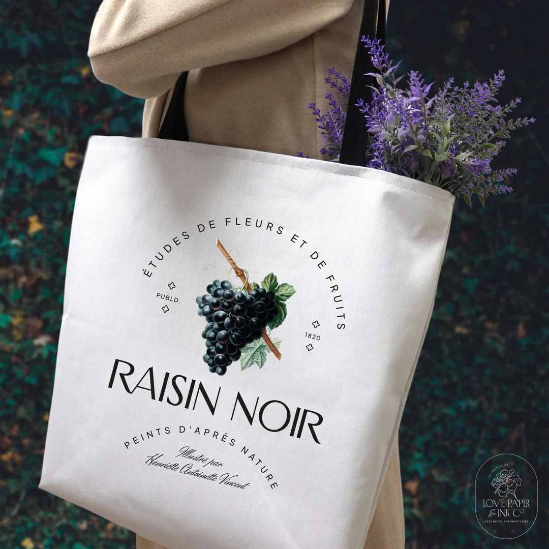 Vintage Botanical Print Tote Bag Tote Bag Aesthetic Modern - Etsy | Etsy (US)