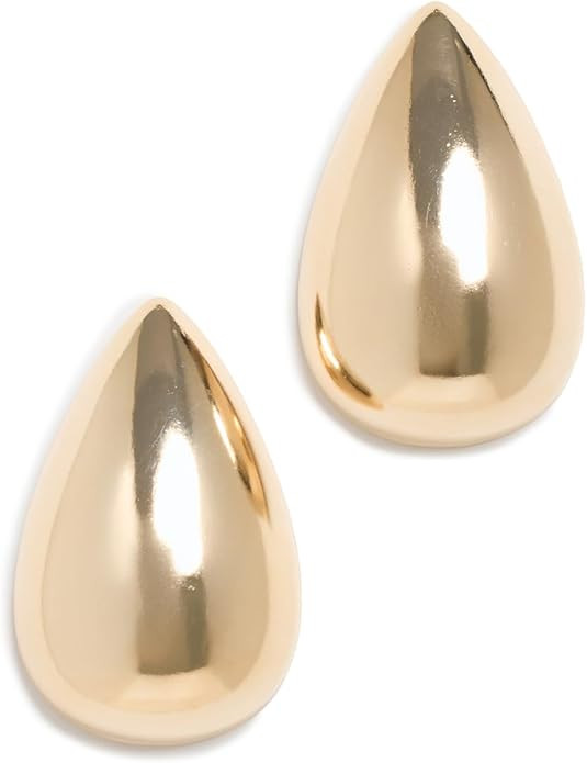 By Adina Eden Women's Solid Chunky Teardrop Hoop Earrings | Amazon (US)
