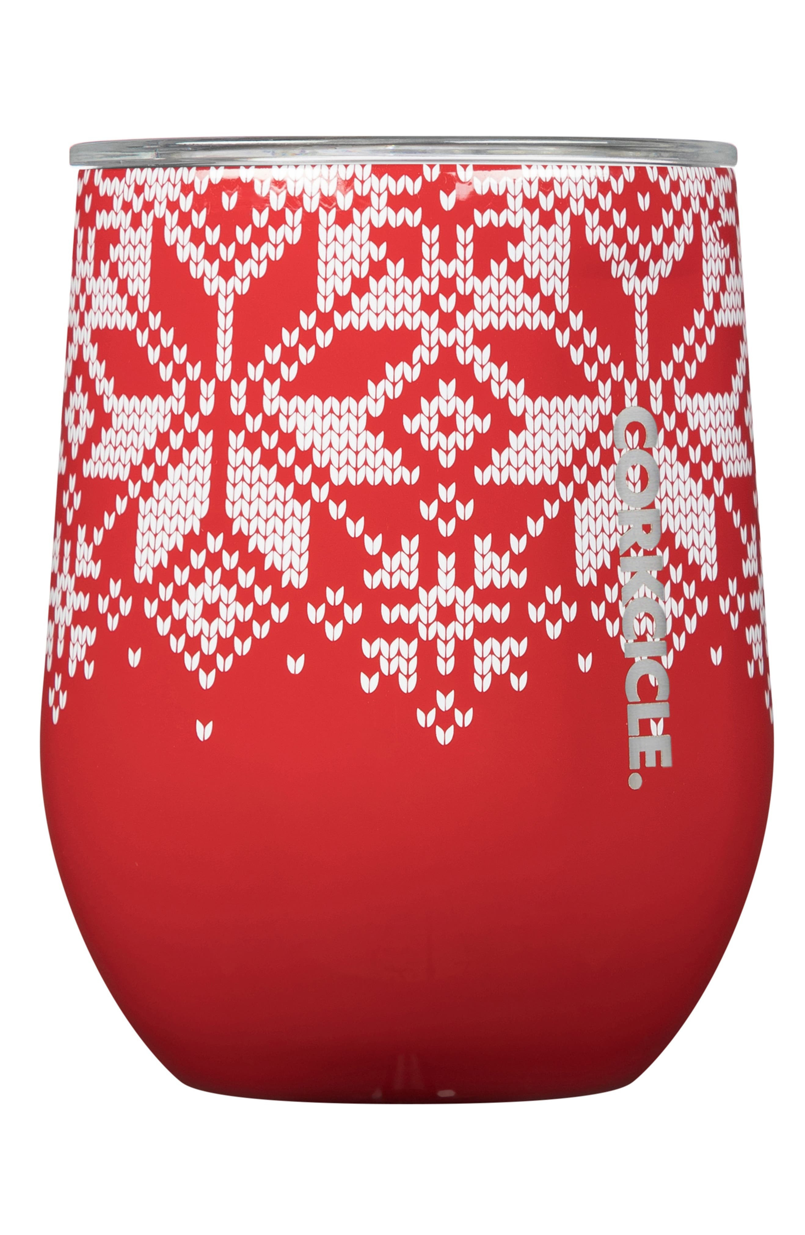 Corkcicle Fair Isle Insulated Stainless Steel Wine Glass | Nordstrom | Nordstrom