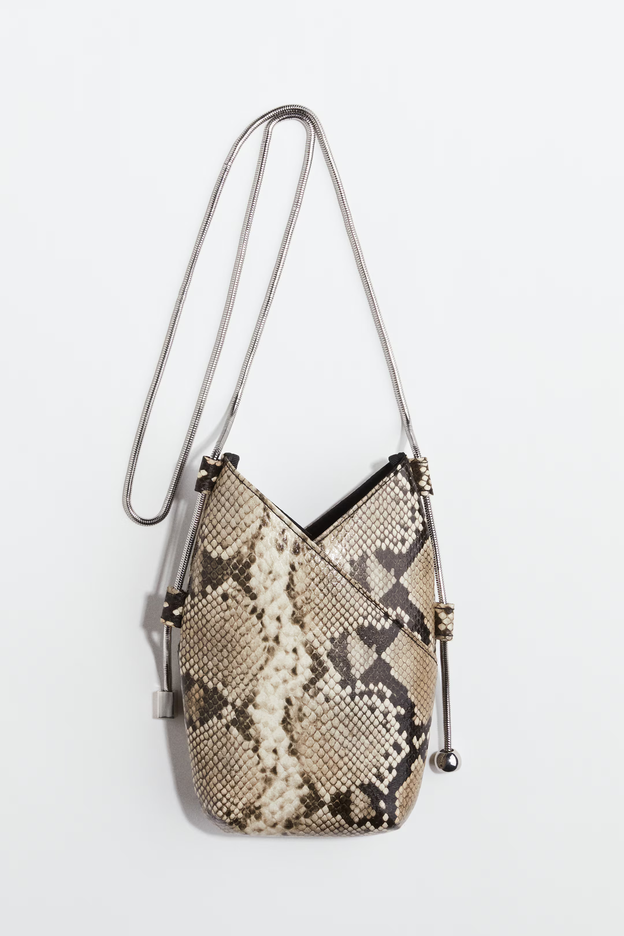 Patterned Phone Bag - Beige/snakeskin-patterned - Ladies | H&M CA | H&M (US + CA)