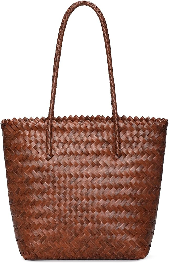 Tavaleu Straw Beach Bags for Women, Tote Handbag Shoulder Bag for Women, Beach Straw Purse Bucket... | Amazon (US)