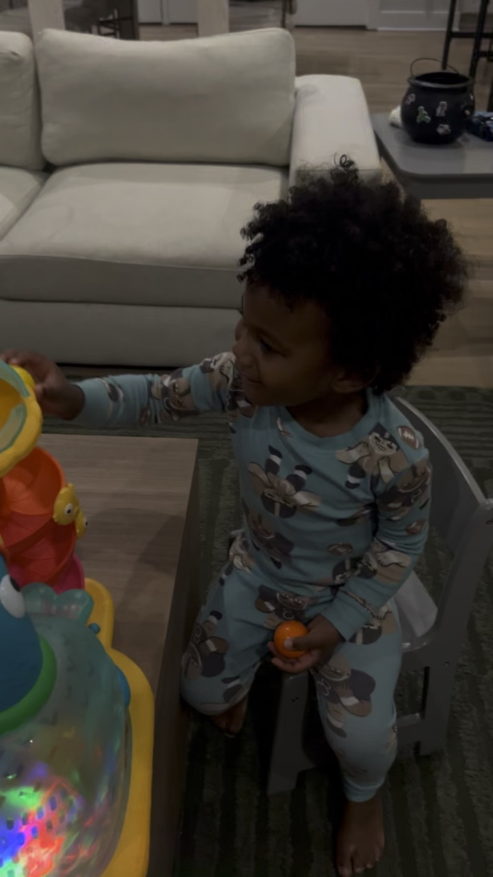 another toy to add to his ever growing collection 

 