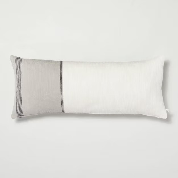 Color Block Border Throw Pillow with Zipper - Hearth & Hand™ with Magnolia | Target