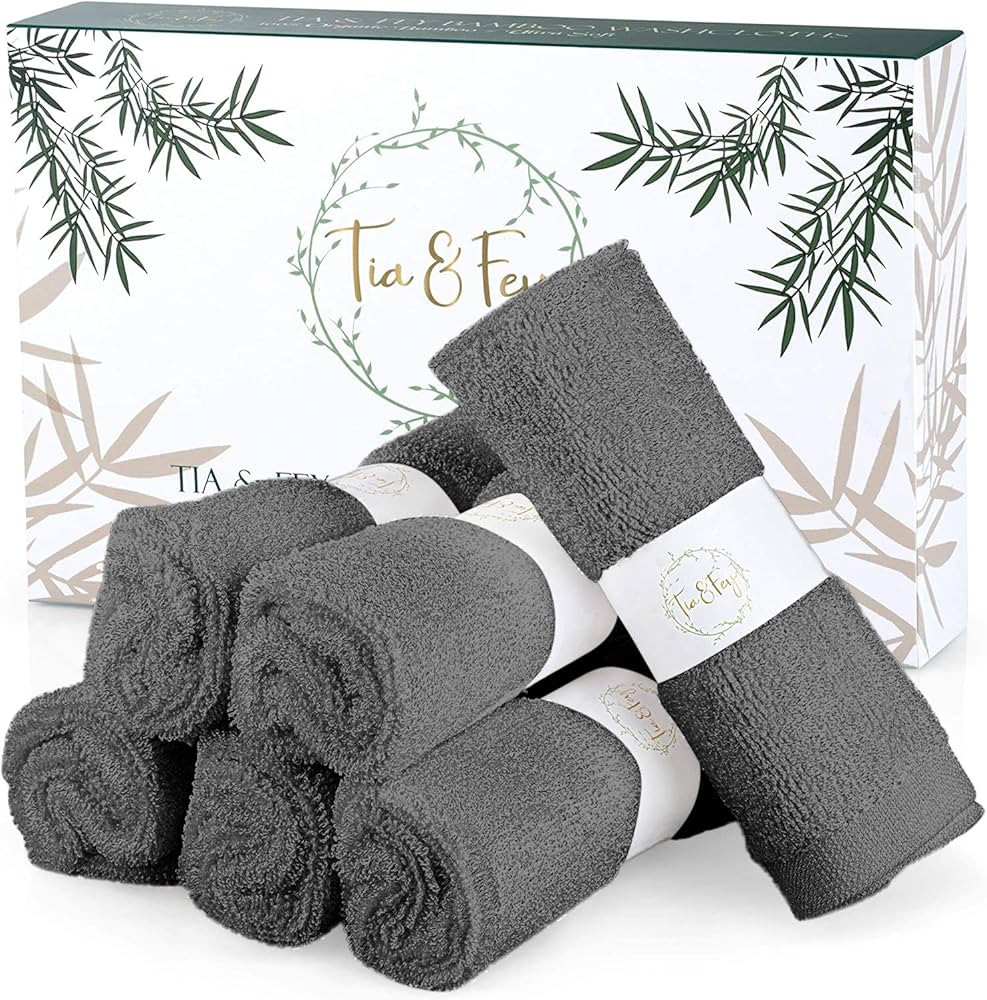 Tia & Fey Face Cloth Soft Wash Cloths for Face Set of 6 Face Towel Gentle on Sensitive Skin Women... | Amazon (US)