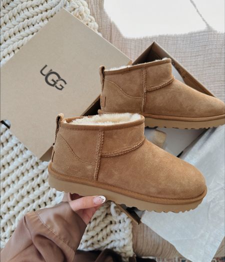 Ultra mini classic Ugg boots in Chestnut / found them FULLY stocked here! 🙌🏼🍂 fall staple! 

Ugg boots, fall trends, trending for fall, fall boots 

#LTKSeasonal