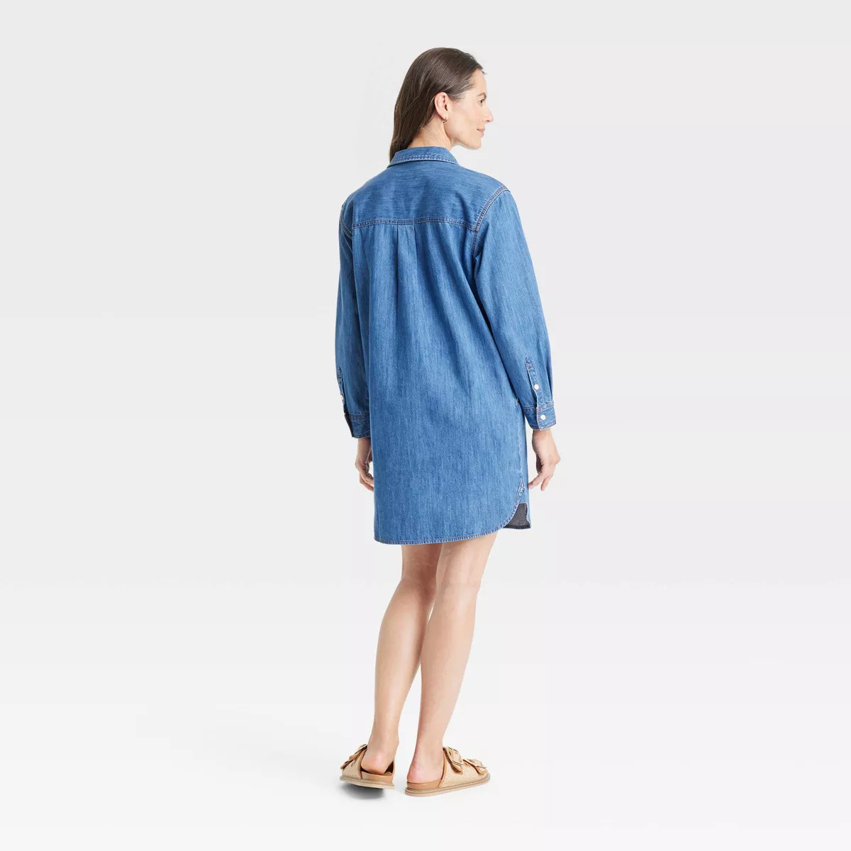 Women's Long Sleeve Popover Mini Shirtdress - Universal Thread™ | Target