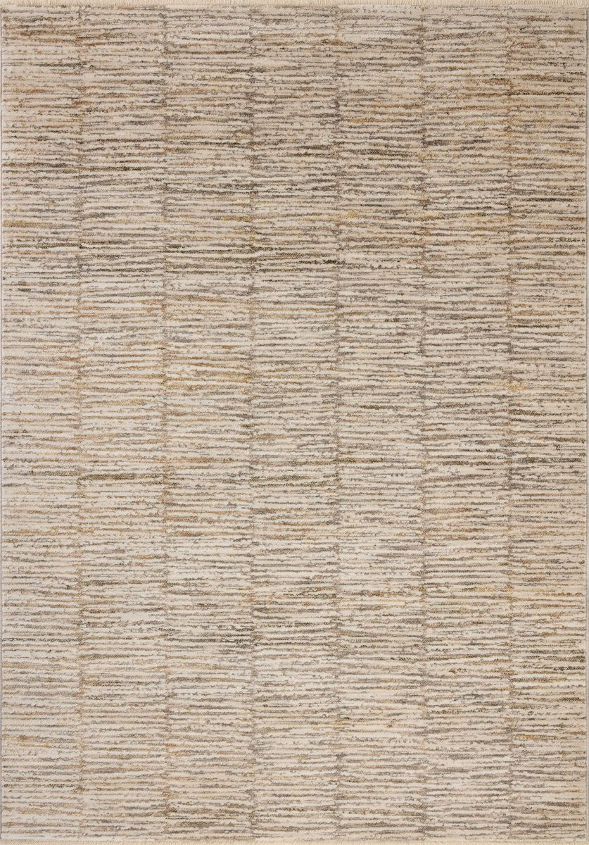 Nellie NEL-01 Beige/Fog Striped Area Rug | Rugs Direct