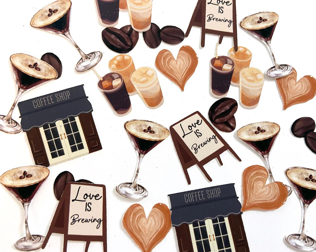 Love is Brewing Bachelorette Bridal Shower Confetti, Coffee Bridal Shower Decorations, Espresso M... | Etsy (Global)