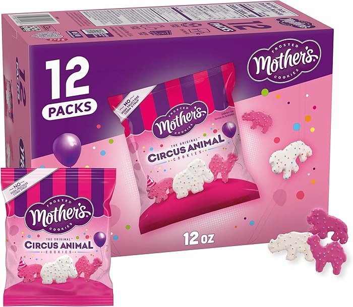 Mother's Original Circus Animal Cookies | Frosted Vanilla Shortbread Cookies with Rainbow Sprinkl... | Amazon (US)