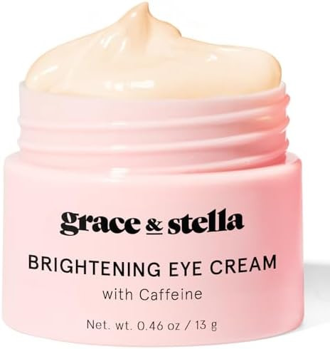 grace & stella Under Eye Cream for Dark Circles - Caffeine Eye Cream Anti Aging for Wrinkles - Fo... | Amazon (US)