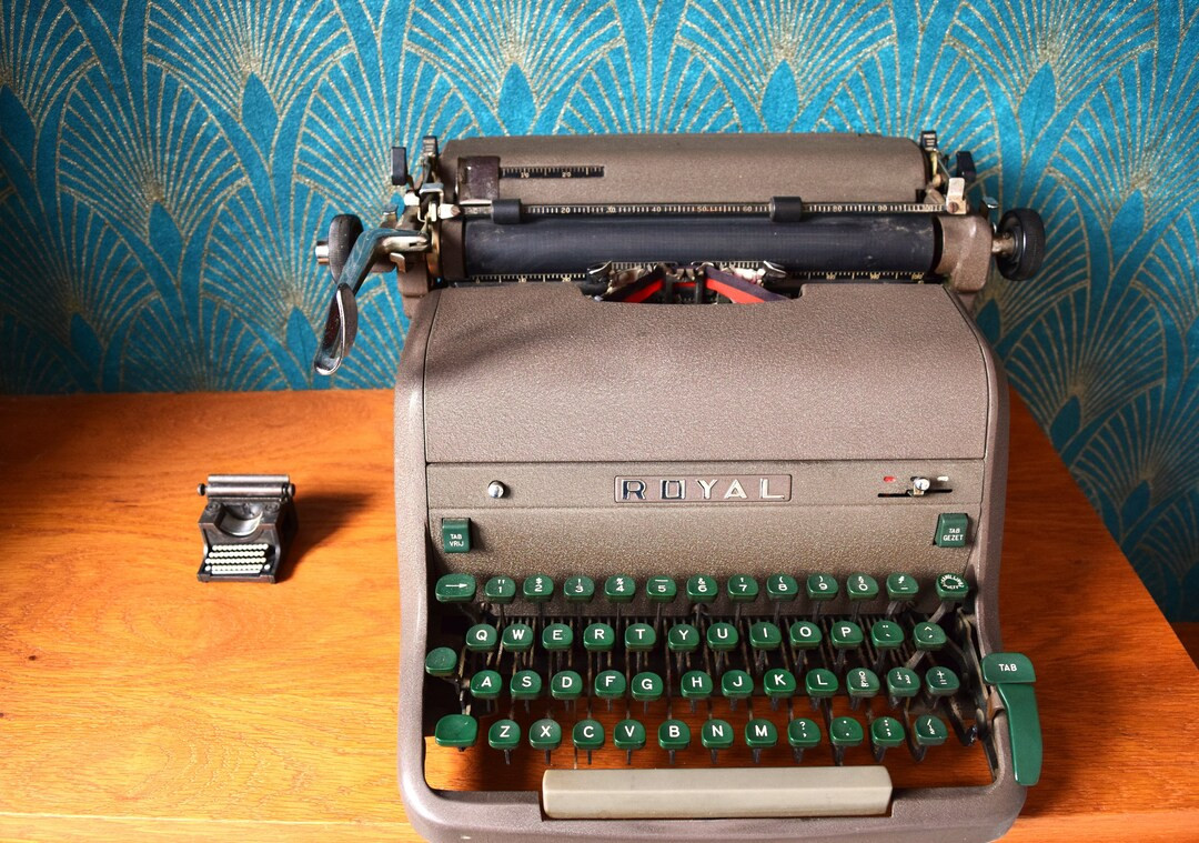 Vintage Royal Typewriter Nostalgic Fifties Gray Office | Etsy (US)