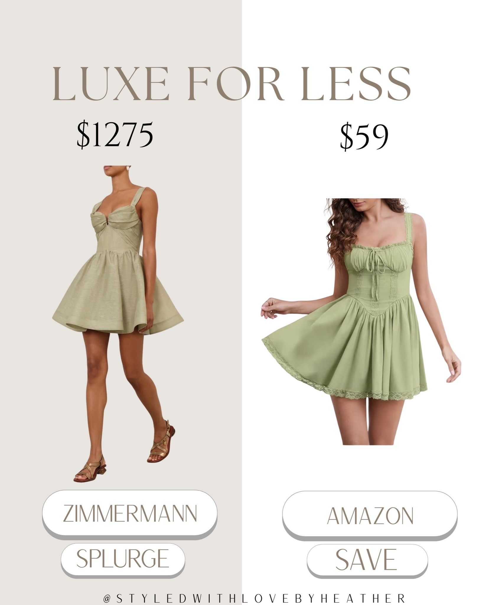 This dress had me doing a double take… because why is the luxe version over $1K when this Amazon find gives the same dreamy, feminine summer vibe? 💚✨

The soft sage color, flattering silhouette, and effortless resort energy = obsessed. Perfect for brunch, vacation nights, bridal events, garden parties, and Euro summer moments 🤍

Save this for later + shop all my affordable luxury finds in my LTK 🫶

 

 #LTKPetite #LTKSwim #LTKTravel