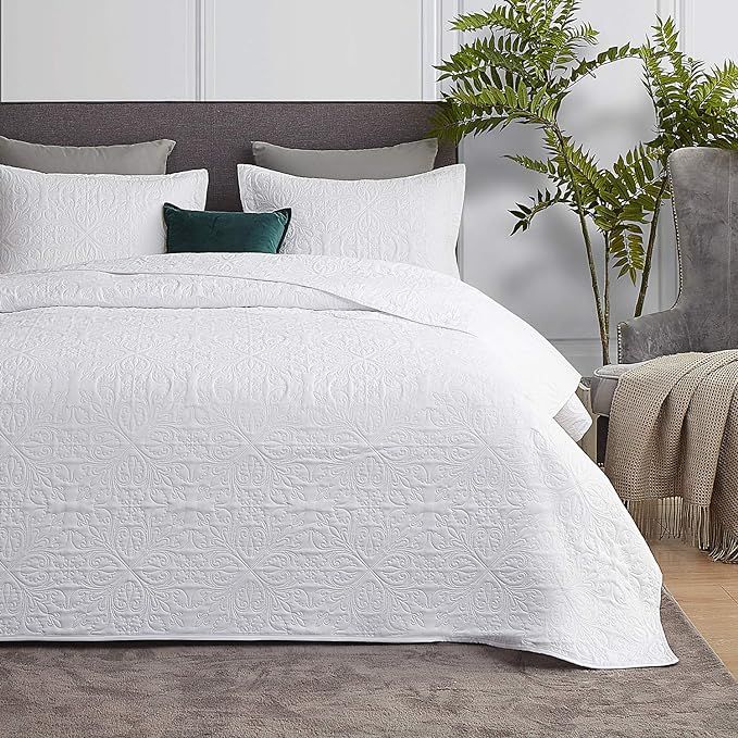 Hansleep Quilt Set Ultrasonic Lightweight Bed Decor Coverlet Set Comforter Bedding Cover Bedsprea... | Amazon (US)