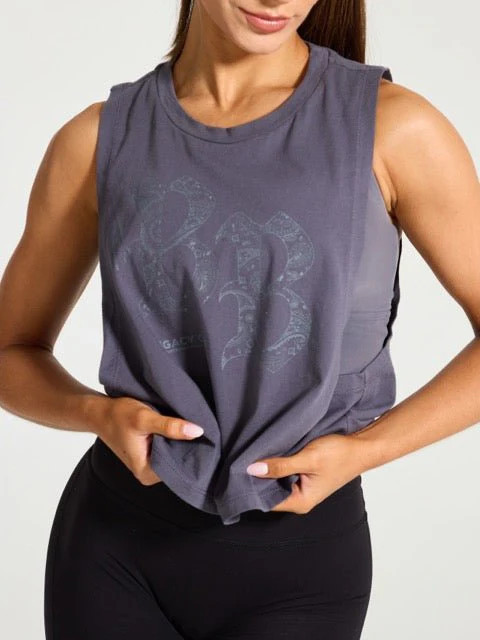 Legacy Crop Tank - Blue Steel XXXL | Buffbunny