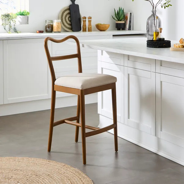 Betsie Counter Height Barstool, Fabric | Dunelm