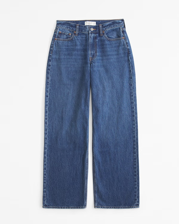 Women's Curve Love Low Rise Ultra Loose Jean | Women's Bottoms | Abercrombie.com | Abercrombie & Fitch (US)