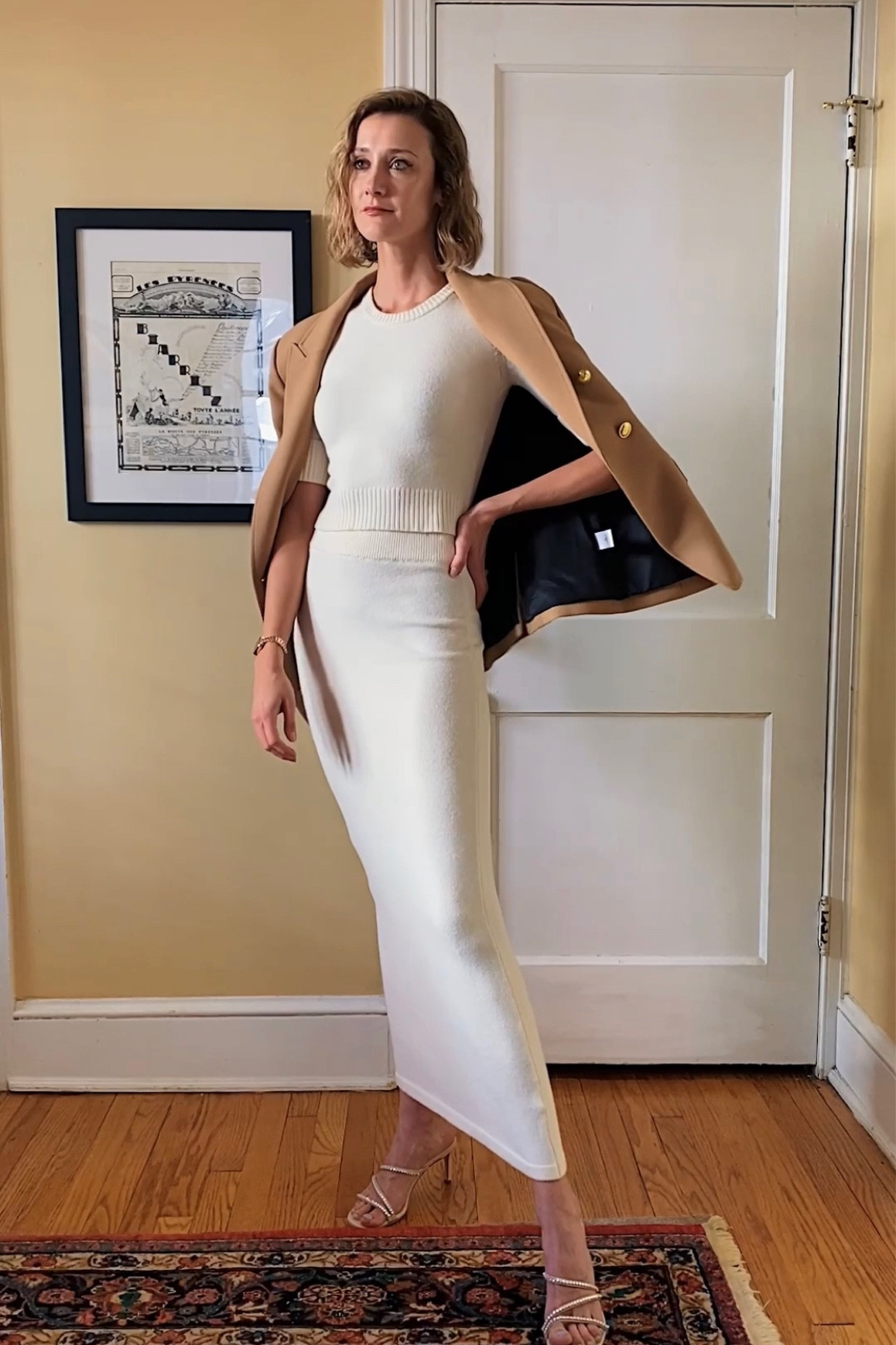 Love a cute matching knit set for fall, especially with a chic blazer and sparkly heels! 

#LTKstyletip #LTKSeasonal #LTKshoecrush