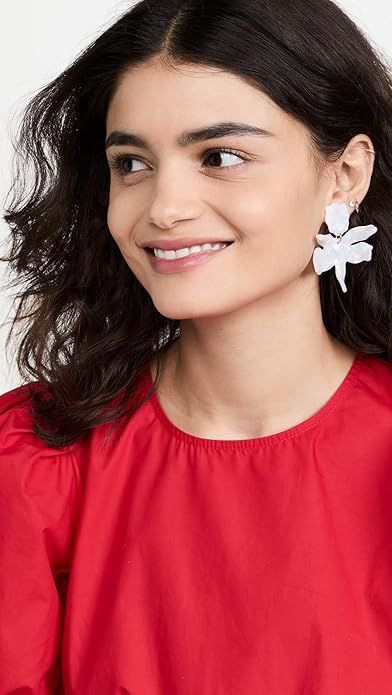 Lele Sadoughi Women's Small Paper Lily Earrings | Amazon (US)