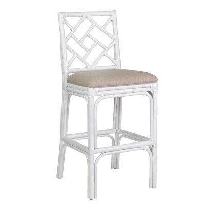 Stacie Rattan Barstool White - East At Main | Target