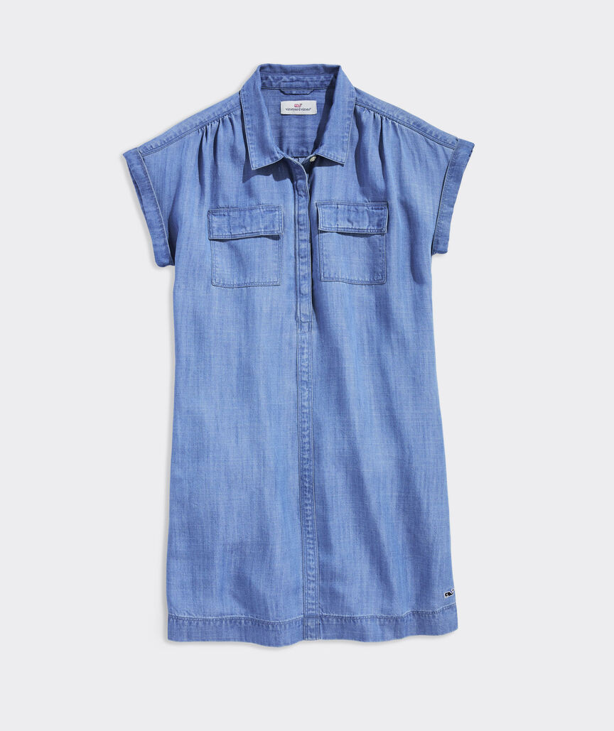 Girls' Margo Chambray Shirtdress | vineyard vines