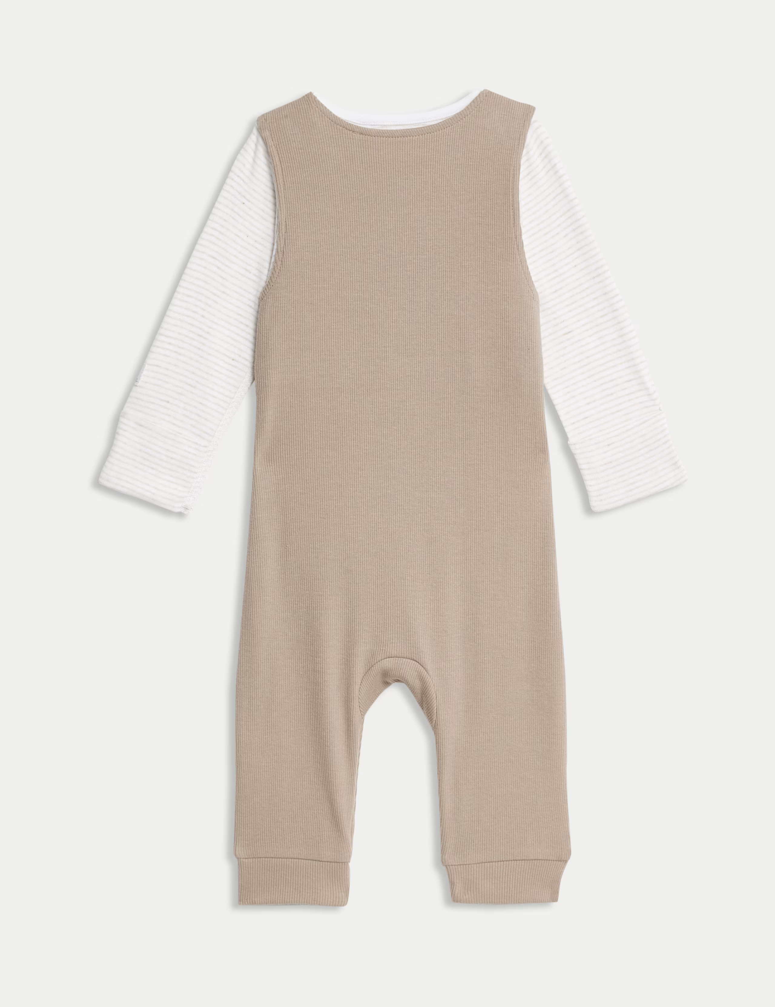 2pc Pure Cotton Dungaree Outfit (0-12 Mths) | Marks & Spencer (UK)