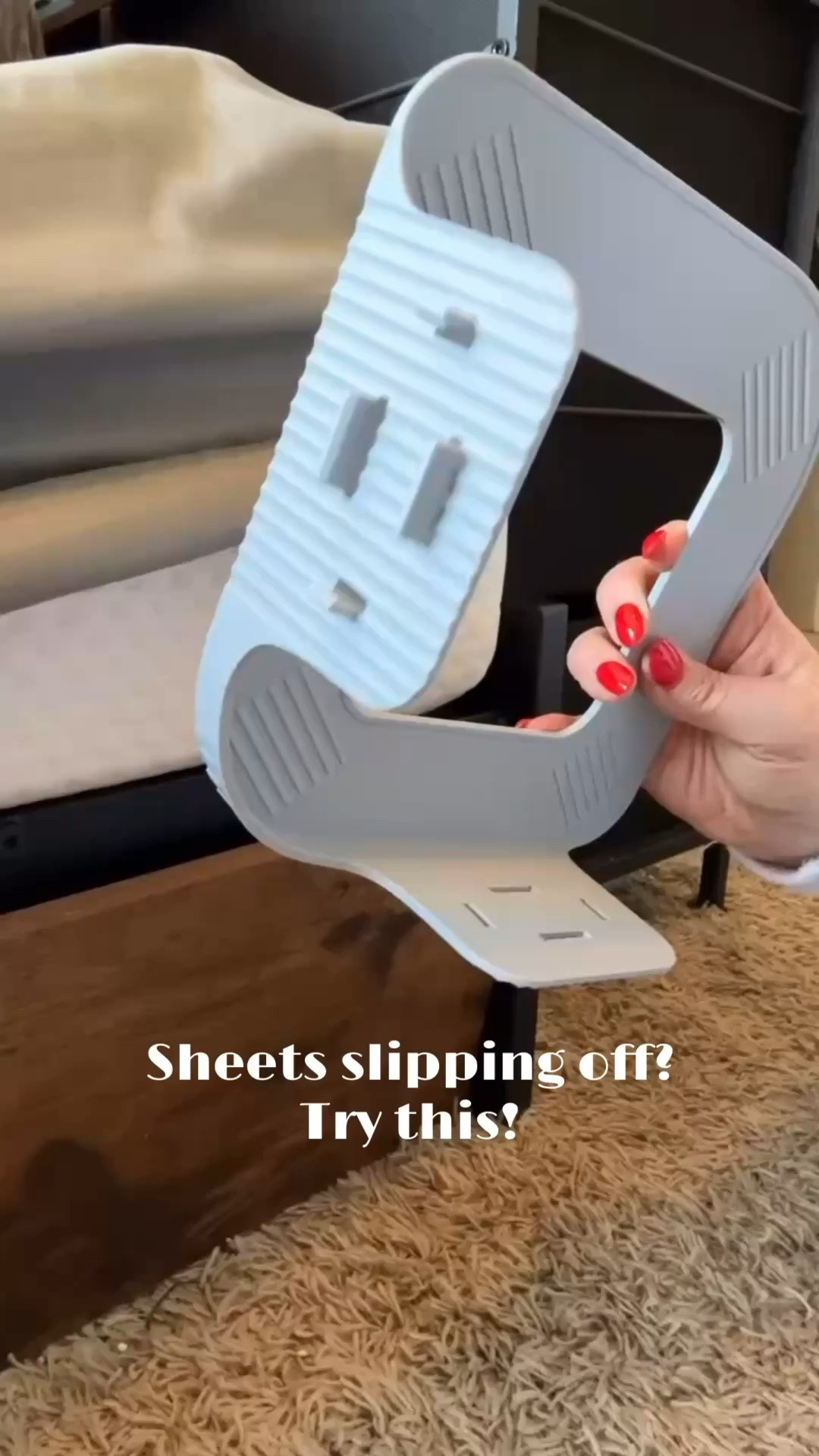 This little bed sheet holder is such a simple fix for sheets that keep popping off the corners. It helps keep everything pulled tight and in place, so the bed looks smoother and feels less messy. Easy home find for a cleaner bedroom setup.

#BedSheetHolder
#SheetStraps
#BedroomFinds
#HomeFinds
#AmazonHome
#BedMakingHack
#HomeOrganization
#BedroomEssentials
#CleaningRoutine
#HomeMustHaves
#LTKHome