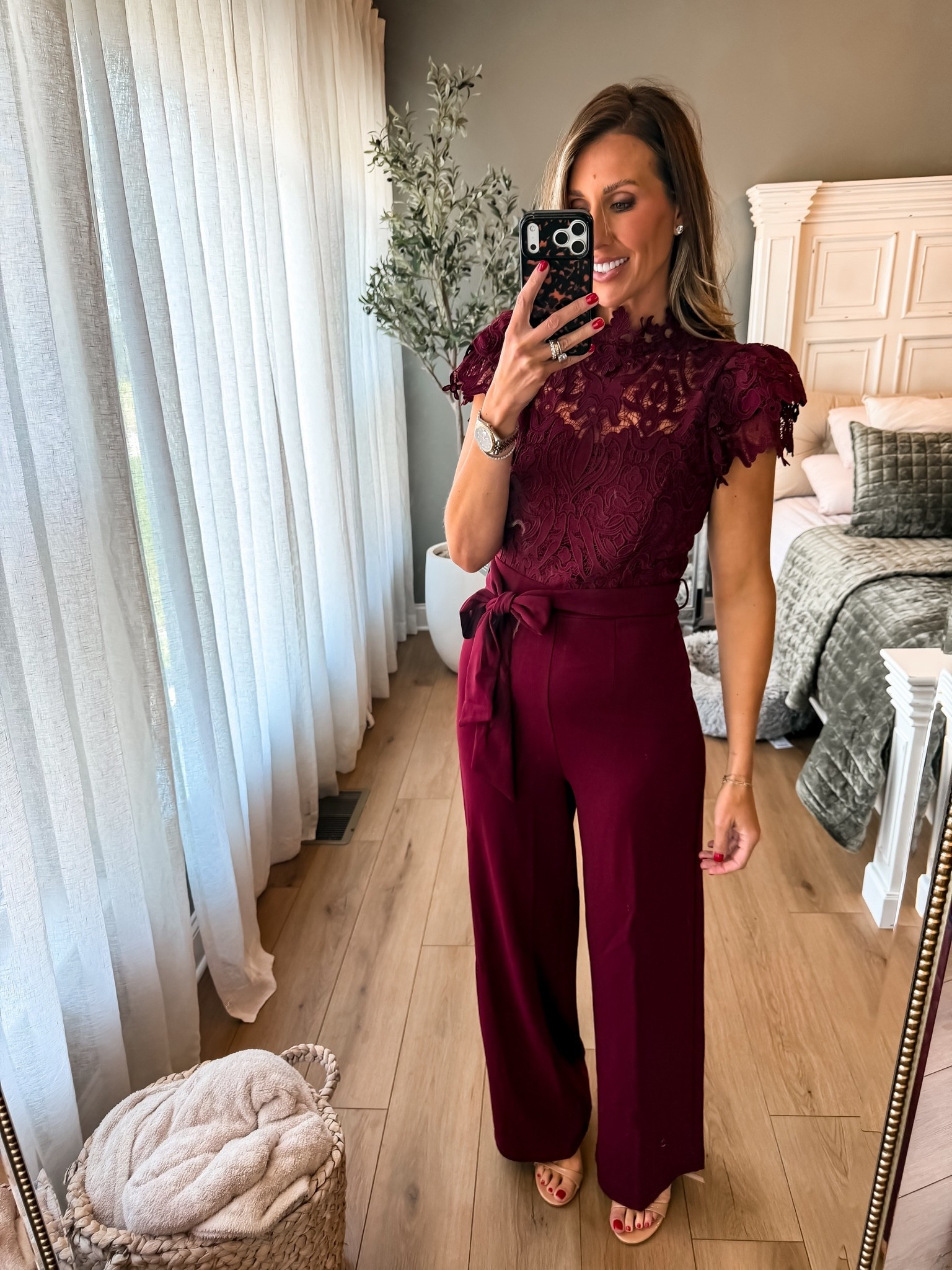 Wearing sz medium in the
Jumpsuit

#LTKootd #LTKOver40 #LTKWedding