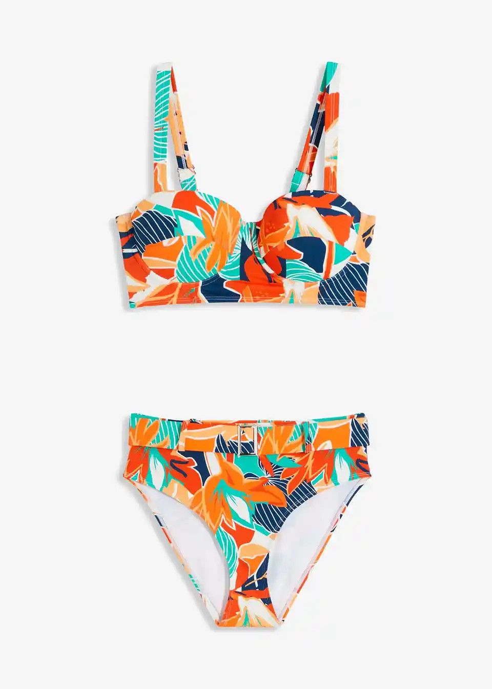 B\u00fcgel Bikini mit Highwaist-Bikinihose (2-tlg.Set) | Bonprix DE