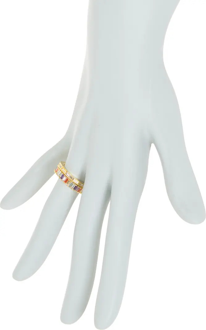 NORDSTROM RACK 2-Piece Gold-Tone CZ Ring Set | Nordstromrack | Nordstrom Rack