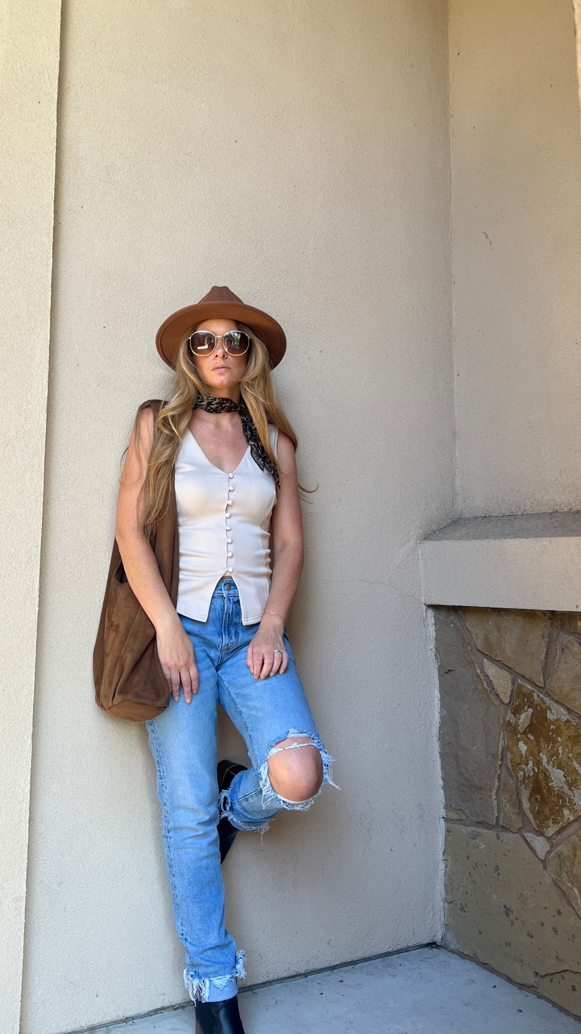 Casual western/ hipster look. Adding a scarf just makes it more fun. 

#LTKSeasonal #LTKootd #LTKdayinmylife